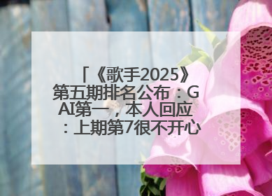 《歌手2025》第五期排名公布：GAI第一，本人回应：上期第7很不开心，在说唱圈我没有输过！卫兰淘汰