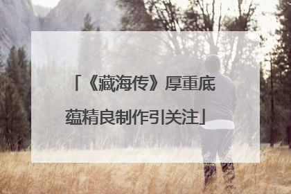 《藏海传》厚重底蕴精良制作引关注