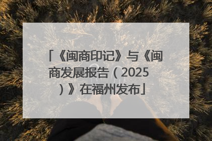 《闽商印记》与《闽商发展报告（2025）》在福州发布