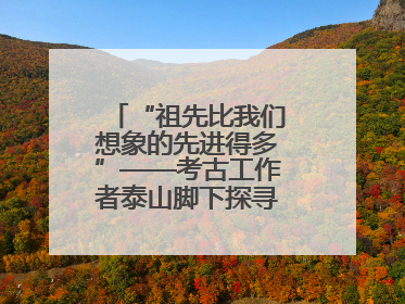 “祖先比我们想象的先进得多”——考古工作者泰山脚下探寻中华文明起源