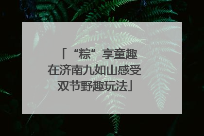 “粽”享童趣 在济南九如山感受双节野趣玩法