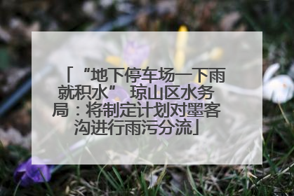 “地下停车场一下雨就积水” 琼山区水务局：将制定计划对墨客沟进行雨污分流