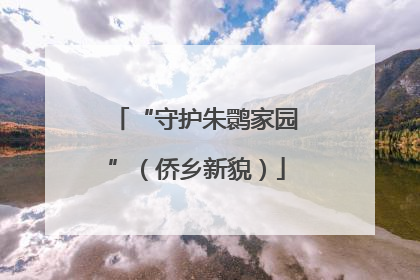 “守护朱鹮家园”（侨乡新貌）
