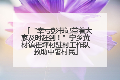 “幸亏彭书记带着大家及时赶到！”宁乡黄材镇崔坪村驻村工作队救助中暑村民