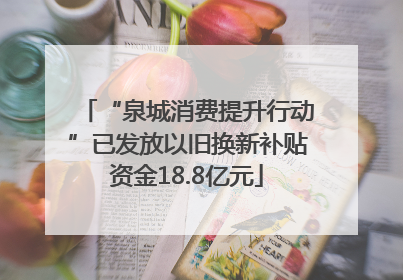 “泉城消费提升行动”已发放以旧换新补贴资金18.8亿元