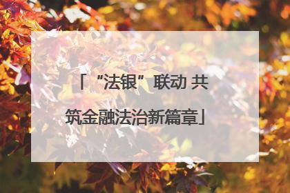 “法银”联动 共筑金融法治新篇章