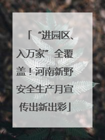 “进园区、入万家”全覆盖！河南新野安全生产月宣传出新出彩