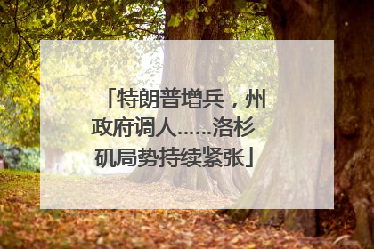 特朗普增兵，州政府调人……洛杉矶局势持续紧张