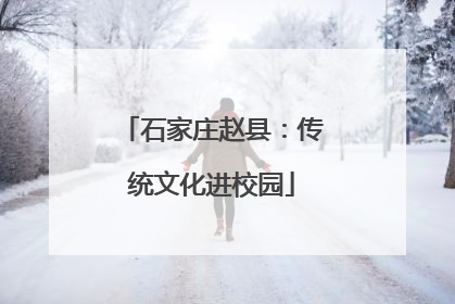 石家庄赵县：传统文化进校园
