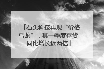 石头科技再现“价格乌龙”，其一季度存货同比增长近两倍