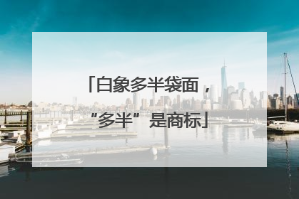 白象多半袋面，“多半”是商标