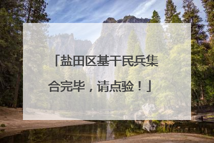 盐田区基干民兵集合完毕，请点验！