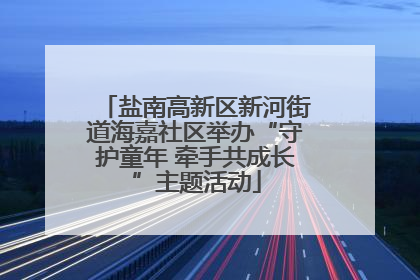 盐南高新区新河街道海嘉社区举办“守护童年 牵手共成长”主题活动