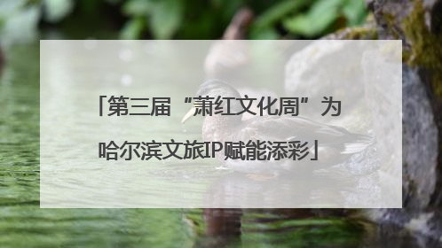 第三届“萧红文化周”为哈尔滨文旅IP赋能添彩