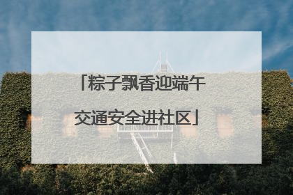 粽子飘香迎端午 交通安全进社区