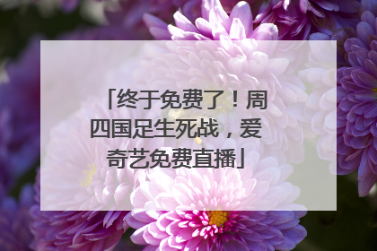 终于免费了！周四国足生死战，爱奇艺免费直播