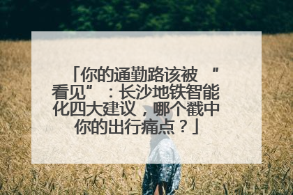 你的通勤路该被 “看见”：长沙地铁智能化四大建议，哪个戳中你的出行痛点？