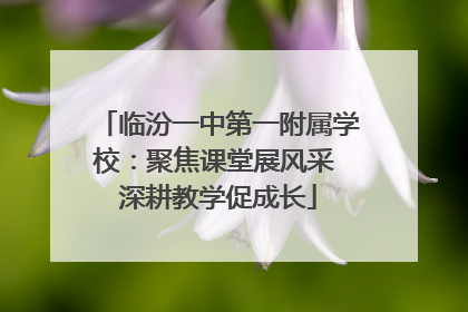 临汾一中第一附属学校：聚焦课堂展风采 深耕教学促成长