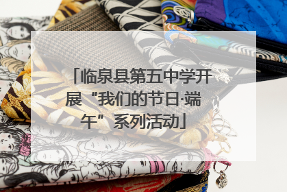 临泉县第五中学开展“我们的节日·端午”系列活动