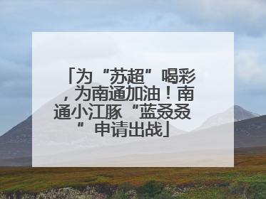 为“苏超”喝彩，为南通加油！南通小江豚“蓝叒叒”申请出战
