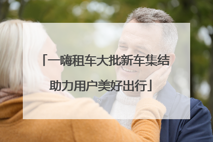 一嗨租车大批新车集结 助力用户美好出行