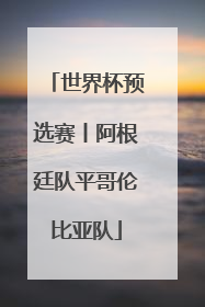 世界杯预选赛丨阿根廷队平哥伦比亚队