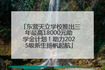 东营天立学校推出三年最高18000元助学金计划！助力2025级新生扬帆起航