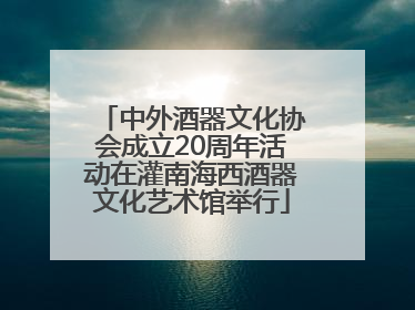 中外酒器文化协会成立20周年活动在灌南海西酒器文化艺术馆举行