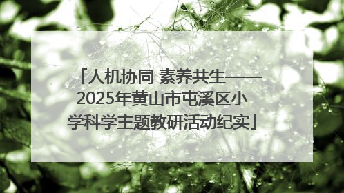 人机协同 素养共生——2025年黄山市屯溪区小学科学主题教研活动纪实