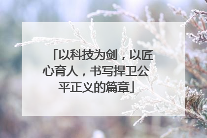 以科技为剑，以匠心育人，书写捍卫公平正义的篇章