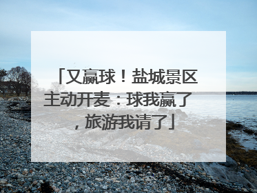 又赢球！盐城景区主动开麦：球我赢了，旅游我请了