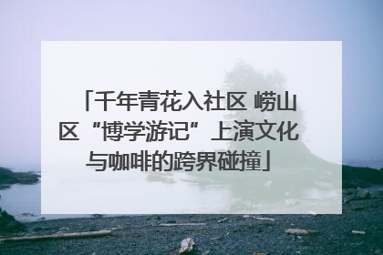 千年青花入社区 崂山区“博学游记”上演文化与咖啡的跨界碰撞