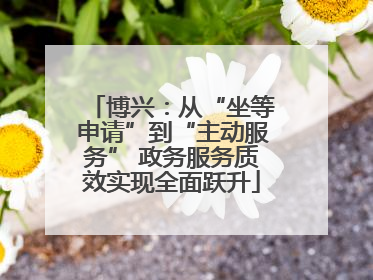 博兴：从“坐等申请”到“主动服务” 政务服务质效实现全面跃升