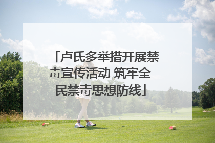 卢氏多举措开展禁毒宣传活动 筑牢全民禁毒思想防线