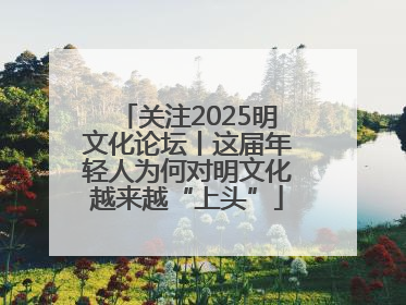 关注2025明文化论坛丨这届年轻人为何对明文化越来越“上头”