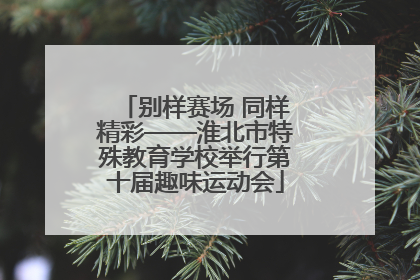 别样赛场 同样精彩——淮北市特殊教育学校举行第十届趣味运动会