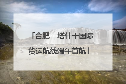 合肥—塔什干国际货运航线端午首航