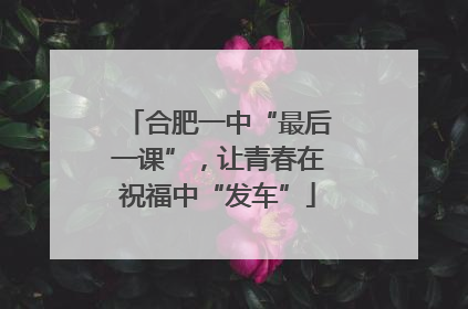 合肥一中“最后一课”，让青春在祝福中“发车”