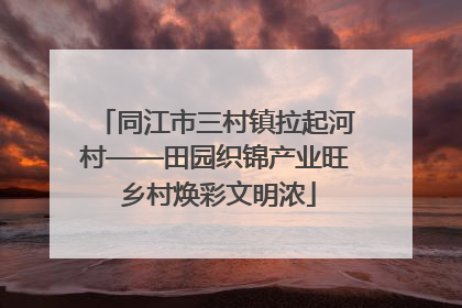 同江市三村镇拉起河村——田园织锦产业旺 乡村焕彩文明浓