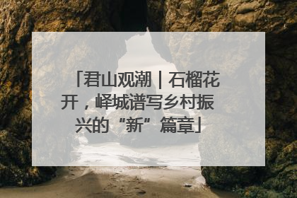 君山观潮｜石榴花开，峄城谱写乡村振兴的“新”篇章