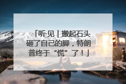听·见｜搬起石头砸了自己的脚，特朗普终于“慌”了！