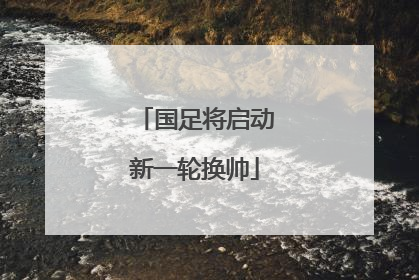 国足将启动新一轮换帅