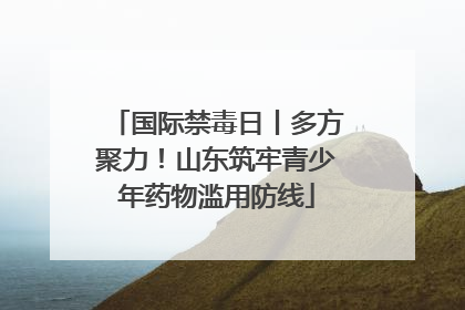 国际禁毒日丨多方聚力！山东筑牢青少年药物滥用防线