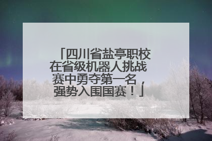 四川省盐亭职校在省级机器人挑战赛中勇夺第一名，强势入围国赛！