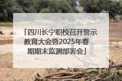 四川长宁职校召开警示教育大会暨2025年春期期末监测部署会