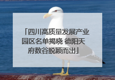 四川高质量发展产业园区名单揭晓 德阳天府数谷脱颖而出