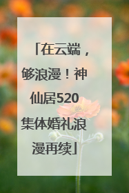 在云端，够浪漫！神仙居520集体婚礼浪漫再续