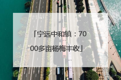 宁远中和镇：7000多亩杨梅丰收