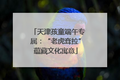 天津孩童端午专属：“老虎耷拉”蕴藏文化寓意
