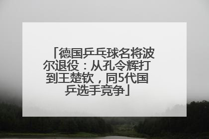 德国乒乓球名将波尔退役：从孔令辉打到王楚钦，同5代国乒选手竞争